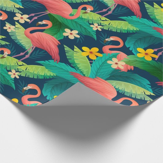 Flamingo Geschenkpapier (Ecke)