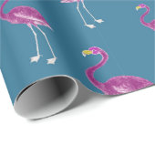 Flamingo Geschenkpapier (Rolleneckpunkt)
