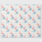 Flamingo Geschenkpapier (Flach)
