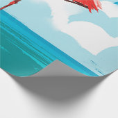 Flamingo Geschenkpapier (Ecke)