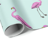 Flamingo Geschenkpapier (Rolleneckpunkt)