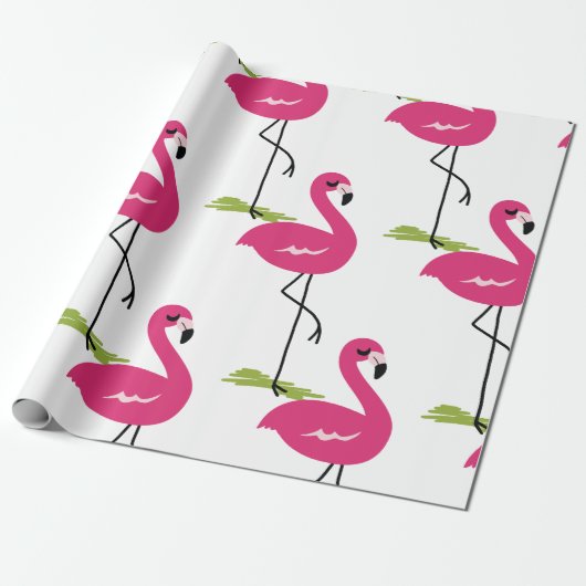 Flamingo Geschenkpapier (Ungerollt)