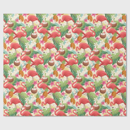 Flamingo Geschenkpapier (Flach)