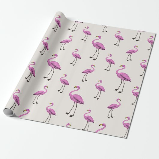 Flamingo Geschenkpapier (Ungerollt)