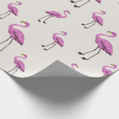 Flamingo Geschenkpapier (Ecke)
