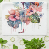 Flamingo Geschirrtuch (Gefaltet)