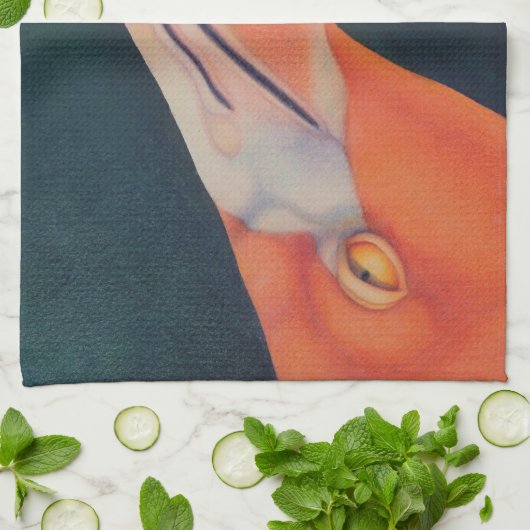 Flamingo-Geschirrtuch Geschirrtuch (Gefaltet)