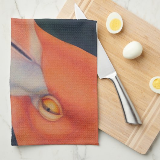 Flamingo-Geschirrtuch Geschirrtuch (Viertel Falte)