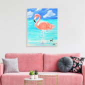 Flamingo, gestreckte Leinwand 16x20 (Insitu (Wohnzimmer))