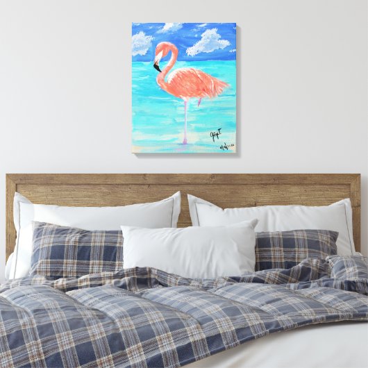Flamingo, gestreckte Leinwand 16x20 (Insitu (Schlafzimmer))