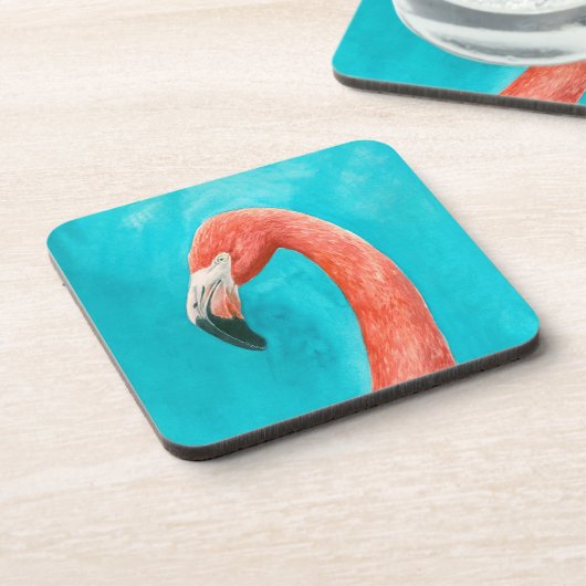 Flamingo Getränkeuntersetzer (Linke Seite)