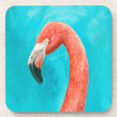 Flamingo Getränkeuntersetzer (Vorderseite)
