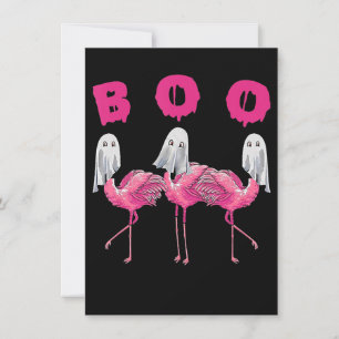 Flamingo   Ghost Flamingo Boo Halloween Costume Einladung