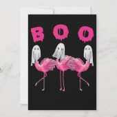 Flamingo | Ghost Flamingo Boo Halloween Costume Einladung (Vorderseite)