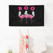 Flamingo | Ghost Flamingo Boo Halloween-Kostüm Banner (Insitu)