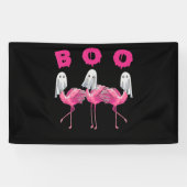Flamingo | Ghost Flamingo Boo Halloween-Kostüm Banner (Horizontal)