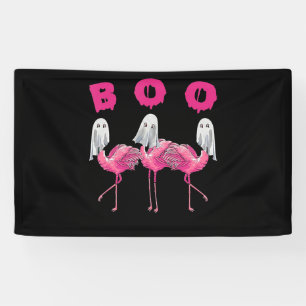 Flamingo   Ghost Flamingo Boo Halloween-Kostüm Banner