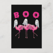 Flamingo | Ghost Flamingo Boo Halloween-Kostüm Begleitkarte (Vorderseite)