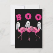 Flamingo | Ghost Flamingo Boo Halloween-Kostüm Dankeskarte (Vorderseite)