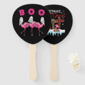 Flamingo | Ghost Flamingo Boo Halloween-Kostüm Fächer (Vorne und Hinten)