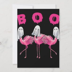Flamingo   Ghost Flamingo Boo Halloween-Kostüm Feiertagskarte