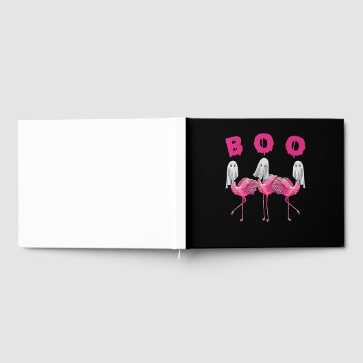 Flamingo | Ghost Flamingo Boo Halloween-Kostüm Gästebuch (Voll)
