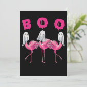 Flamingo | Ghost Flamingo Boo Halloween-Kostüm Save The Date (Stehend Vorderseite)