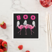 Flamingo | Ghost Flamingo Boo Halloween-Kostüm Serviette (Beispiel)