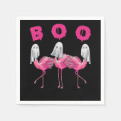 Flamingo | Ghost Flamingo Boo Halloween-Kostüm Serviette (Vorderseite)