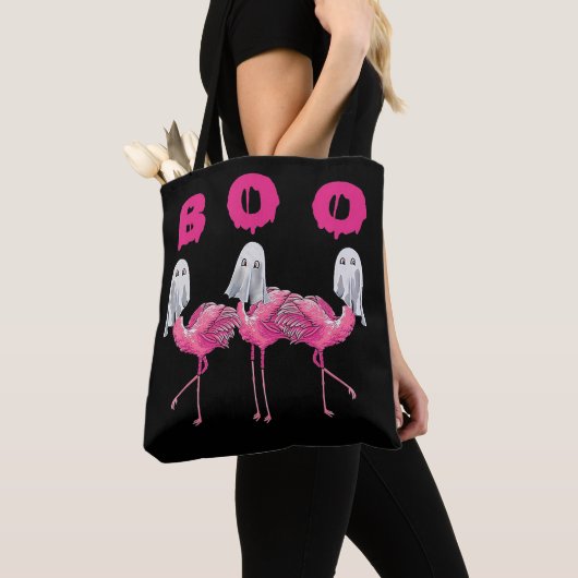 Flamingo| Ghost Flamingo Boo Halloween-Kostüm Tasche (Von Nahem)