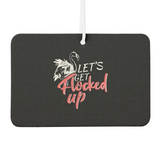 Flamingo Gift Autolufterfrischer (Vorderseite)