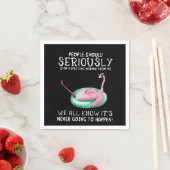 Flamingo Gift | Menschen sollten Flamingo ernst ne Serviette (Beispiel)