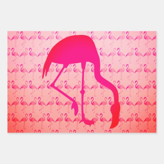 Flamingo Gift Wrap Sheets Geschenkpapier Set (Vorderseite 2)