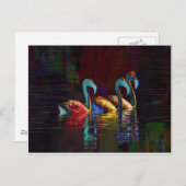 Flamingo Gifts Postkarte (Vorne/Hinten)