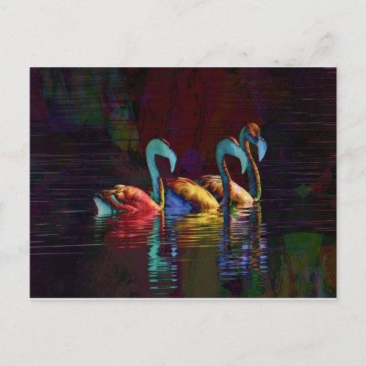 Flamingo Gifts Postkarte (Vorderseite)