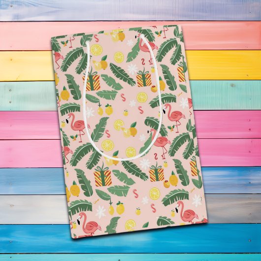 Flamingo & Gifts Summer Party Mittlere Geschenktüte