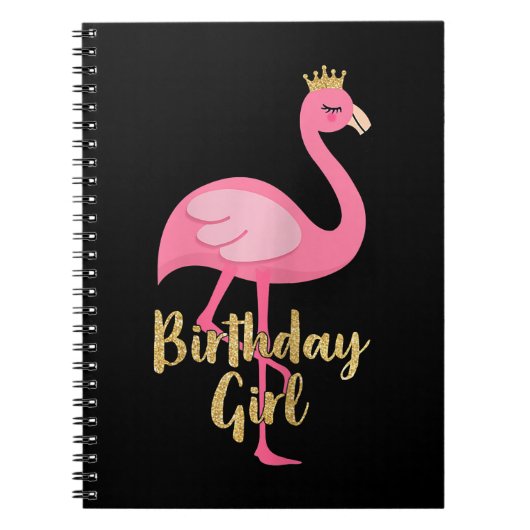 Flamingo Girl Geburtstag Kostümgeschenke Notizblock (Vorderseite)
