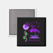 Flamingo Glaube Hoffnung Liebe Heimerheimer Bewuss Magnet (Vorderseite/Rückseite)