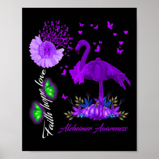 Flamingo Glaube Hoffnung Liebe Heimerheimer Bewuss Poster