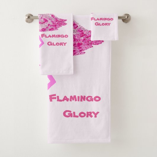 Flamingo Glory Badhandtuch Set (Insitu)