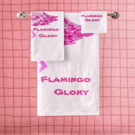 Flamingo Glory Badhandtuch Set