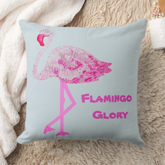 Flamingo Glory Kissen (Decke)