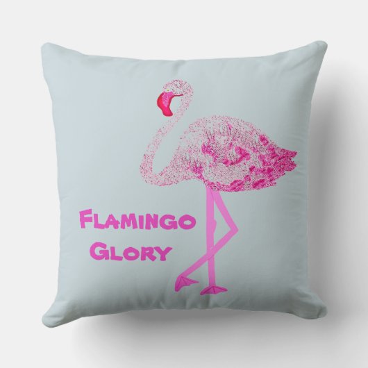 Flamingo Glory Kissen (Rückseite)