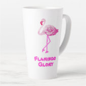 Flamingo Glory Latte Tasse (Rechte Ecke)