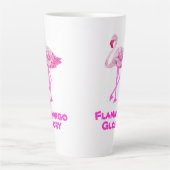 Flamingo Glory Latte Tasse (Vorderseite)