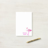 Flamingo Glory Post-It Notes Klebezettel (Auf Schreibtisch)