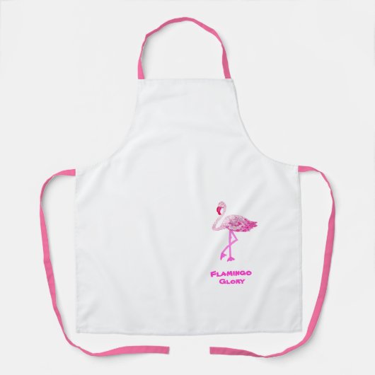 Flamingo Glory Schürze (Vorderseite)