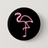 Flamingo-Glühen Button (Vorderseite)
