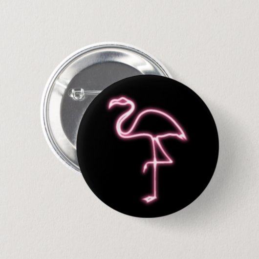 Flamingo-Glühen Button (Vorne & Hinten)
