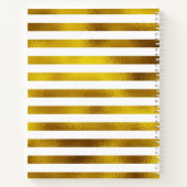 Flamingo Gold weiße Streifen wagen es, anders zu s Notizblock (Rückseite)